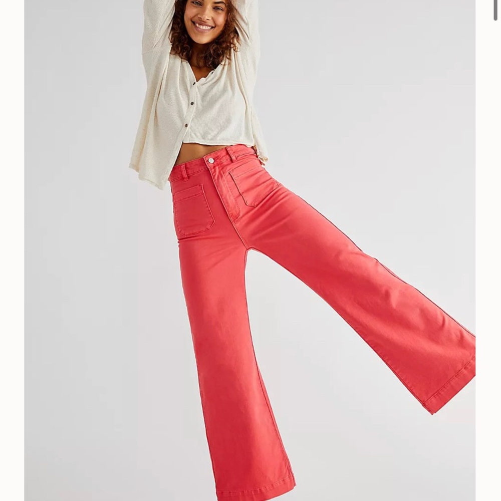 Rolla’s 28 29 sailor jeans in Poppy NWT
